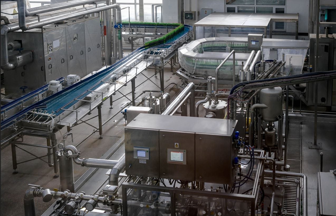 Moderne industrielle Produktionslinie